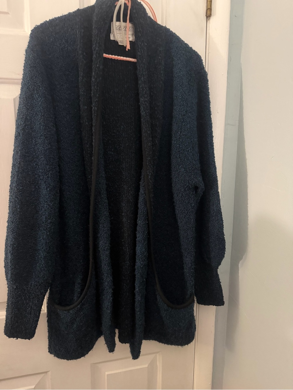 Vintage Side Effects California Navy Cardigan Sweater L
